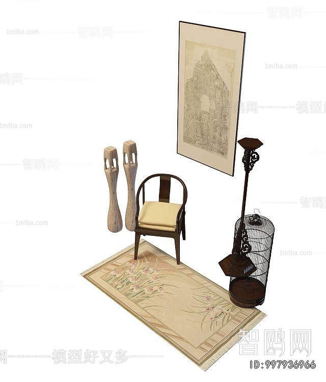 Simple European Style Lounge Chair