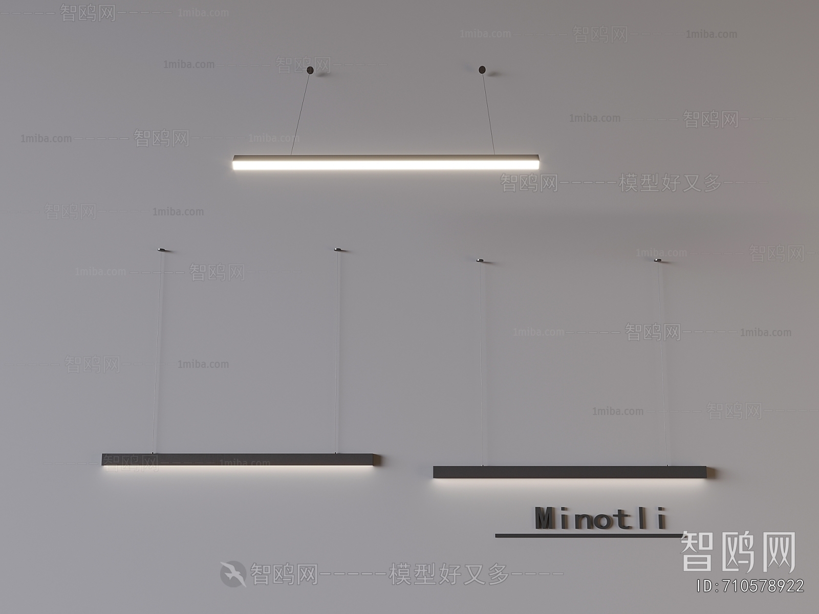 现代长吊灯组合