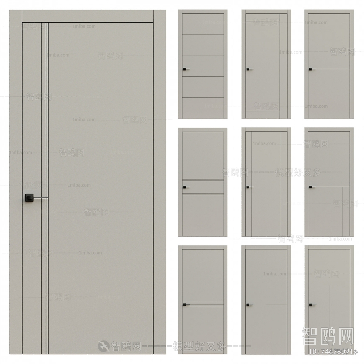 Modern Single Door