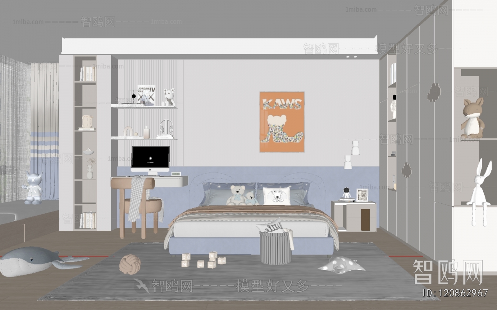 Modern Boy's Room And Son's Room