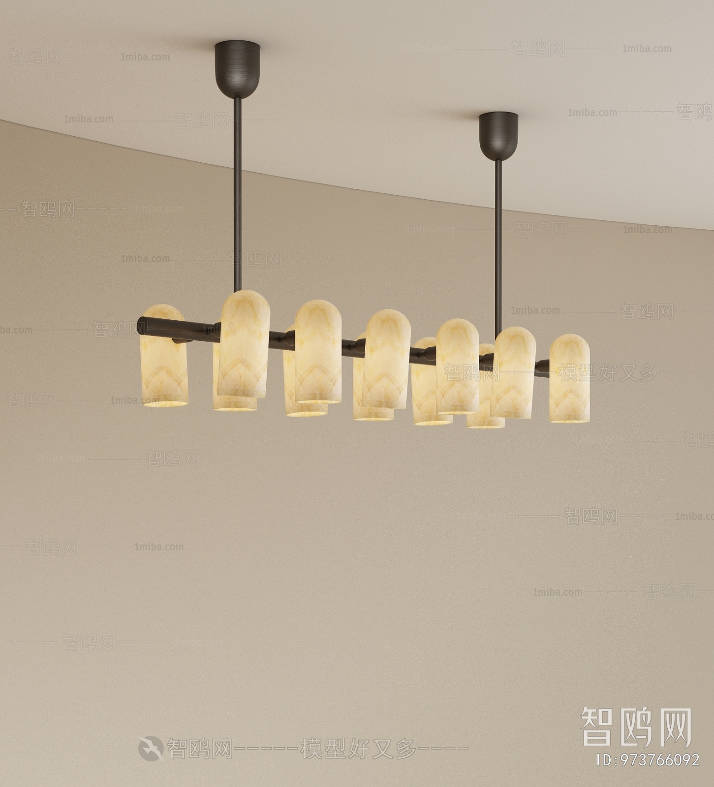 Modern Long Chandelier