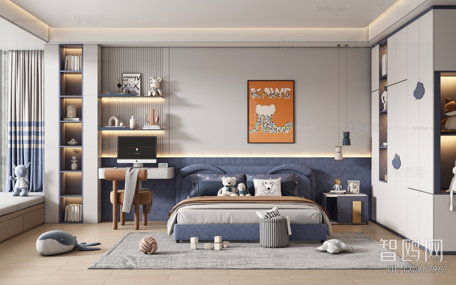 Modern Boy's Room And Son's Room