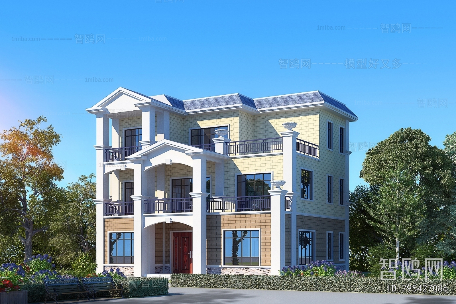 Simple European Style Detached Villa