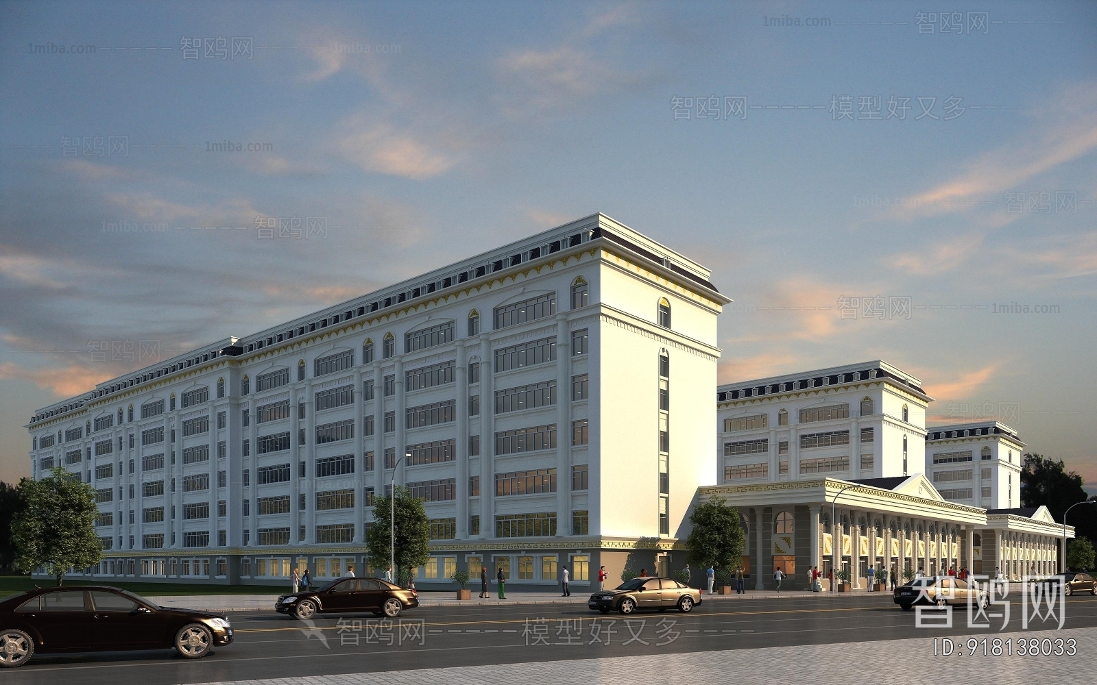 European Style Appearance Of Commercial Building