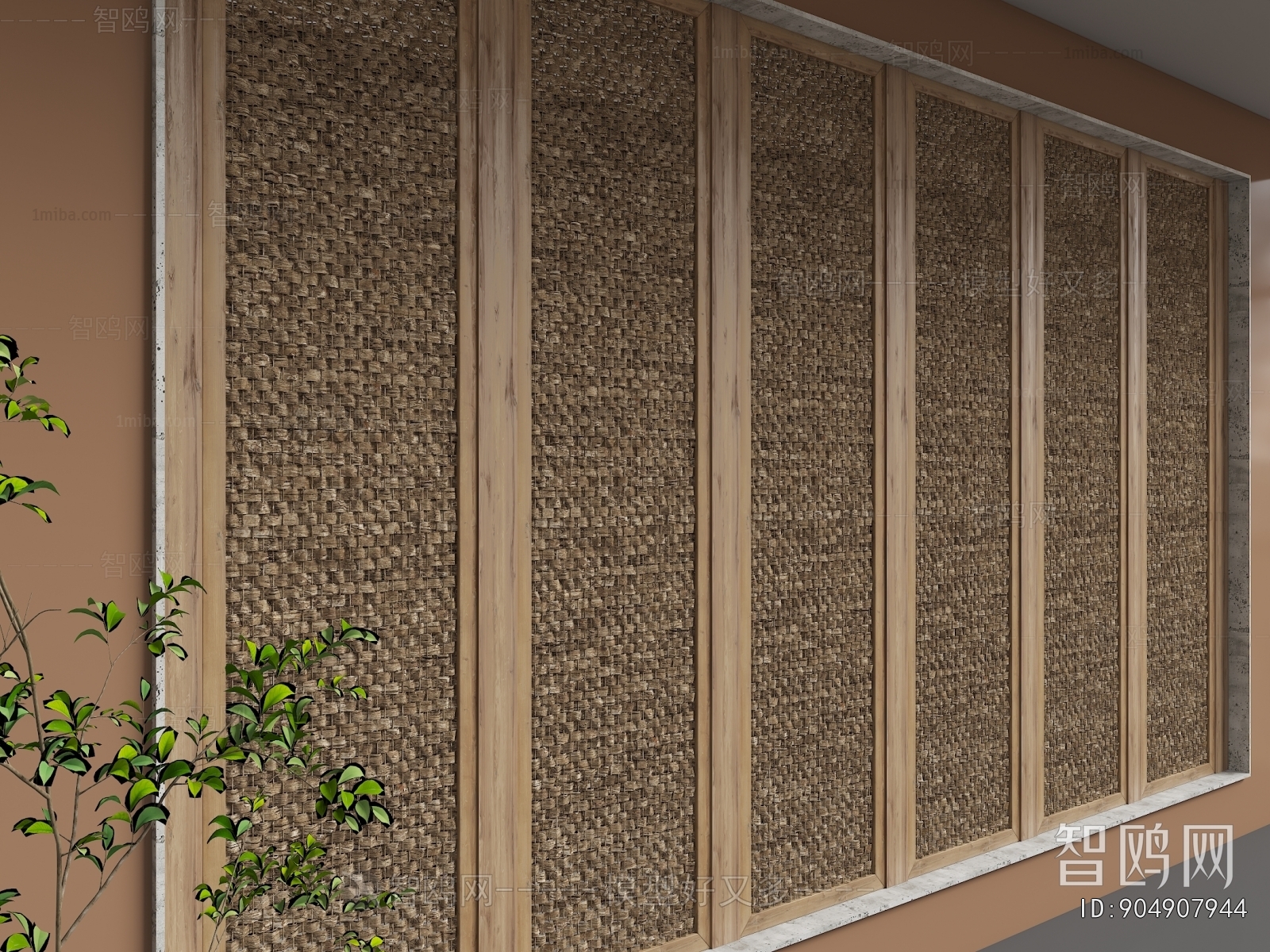 Wabi-sabi Style TV Wall