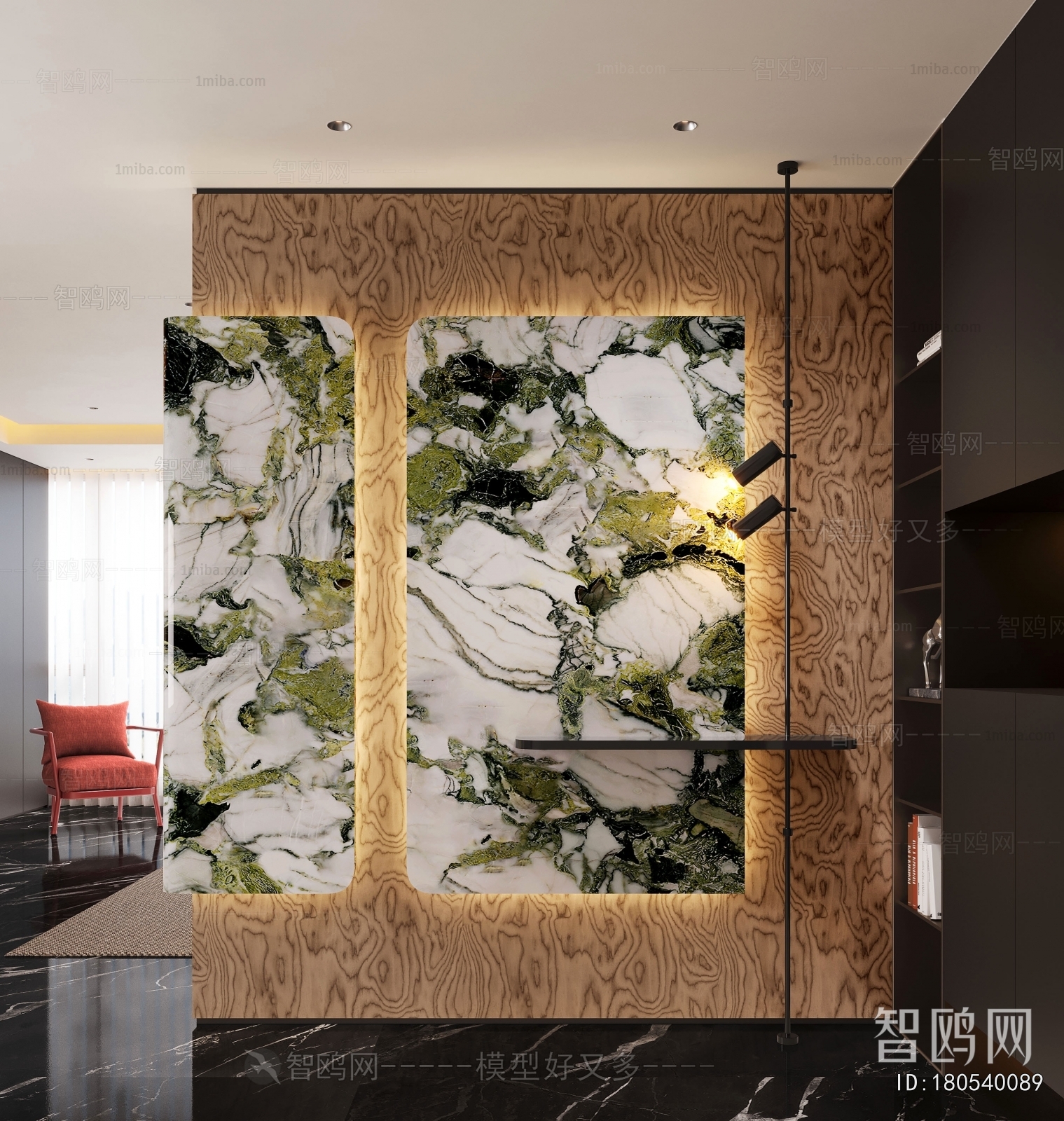 现代入户装饰玄关隔断