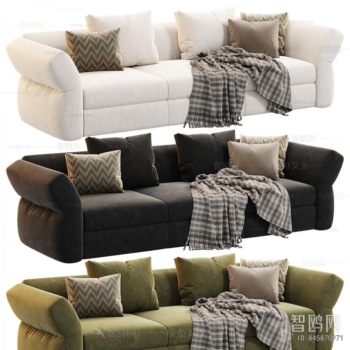 Modern Three-seat Sofa