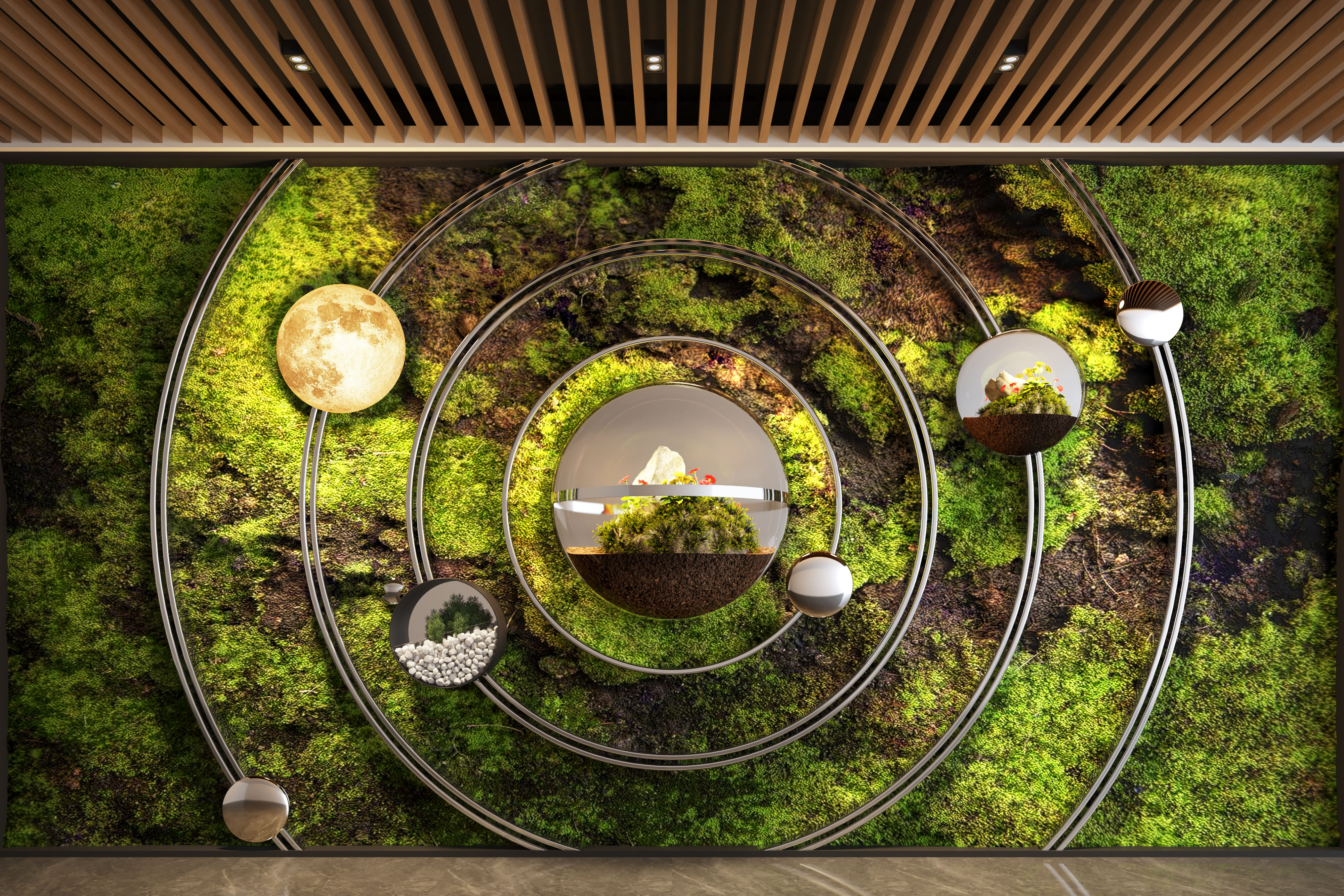 现代植物墙植物造景-2327001