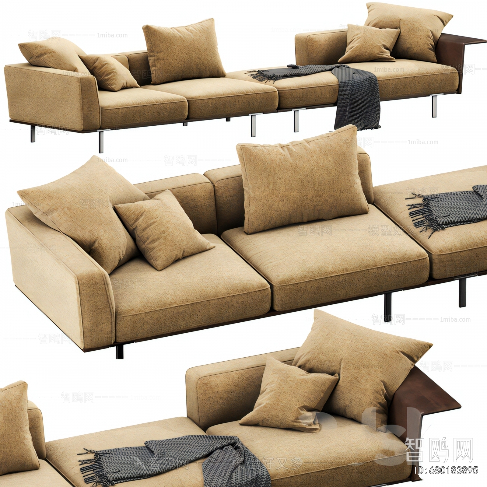 Modern Multi Person Sofa