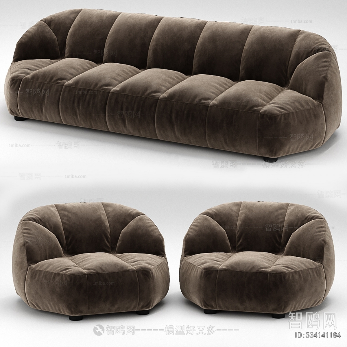 Modern Multi Person Sofa