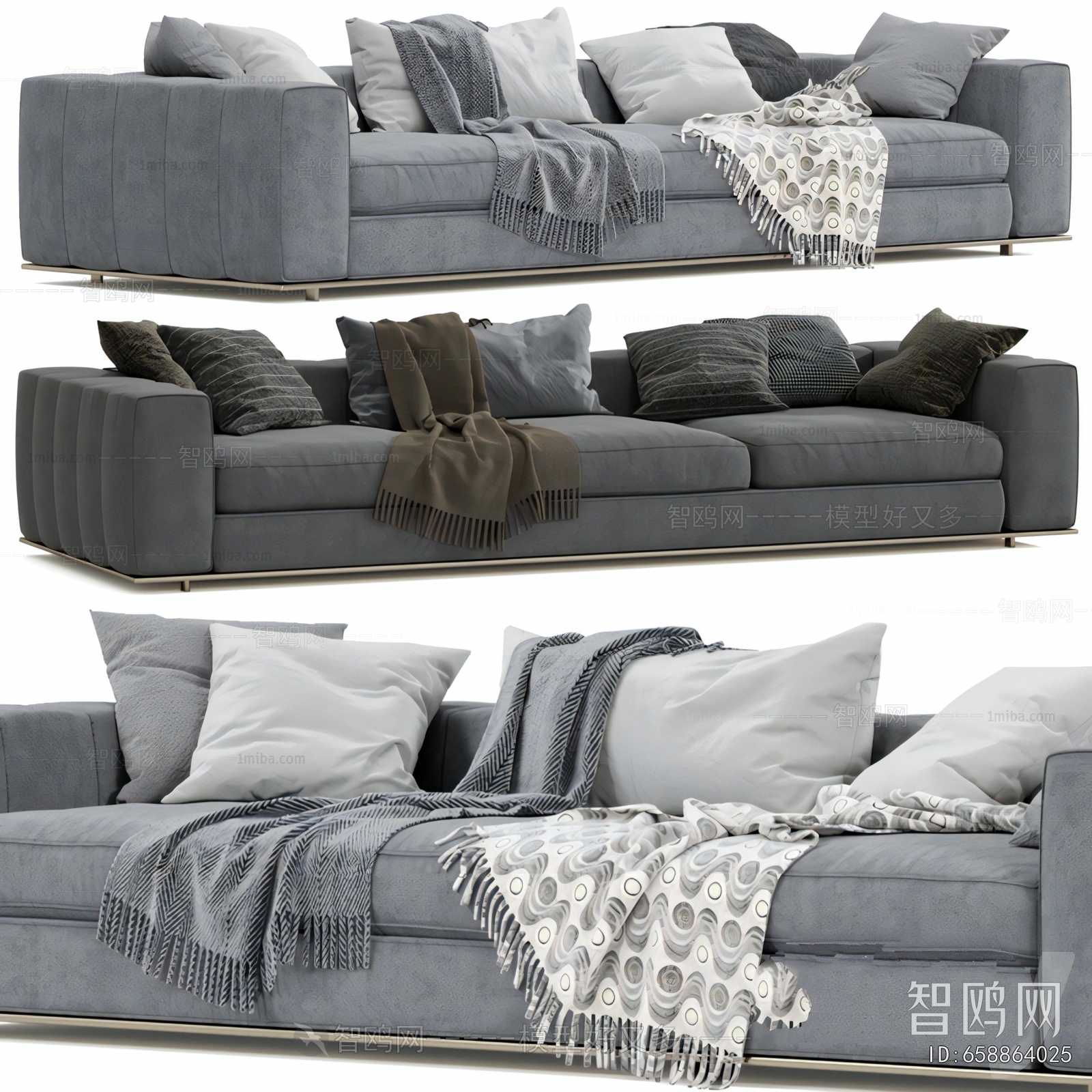 Modern Three-seat Sofa
