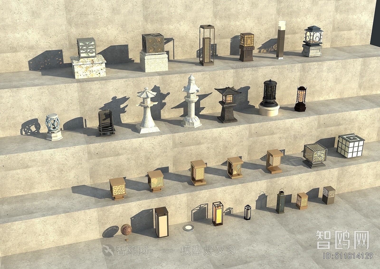 New Chinese Style Outdoor Light