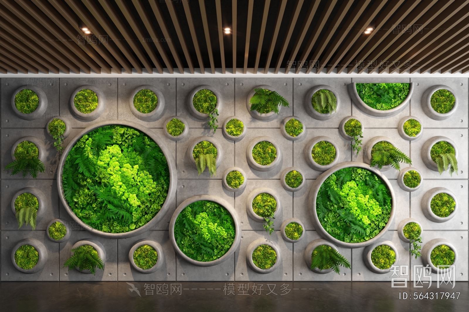 现代植物墙植物造景