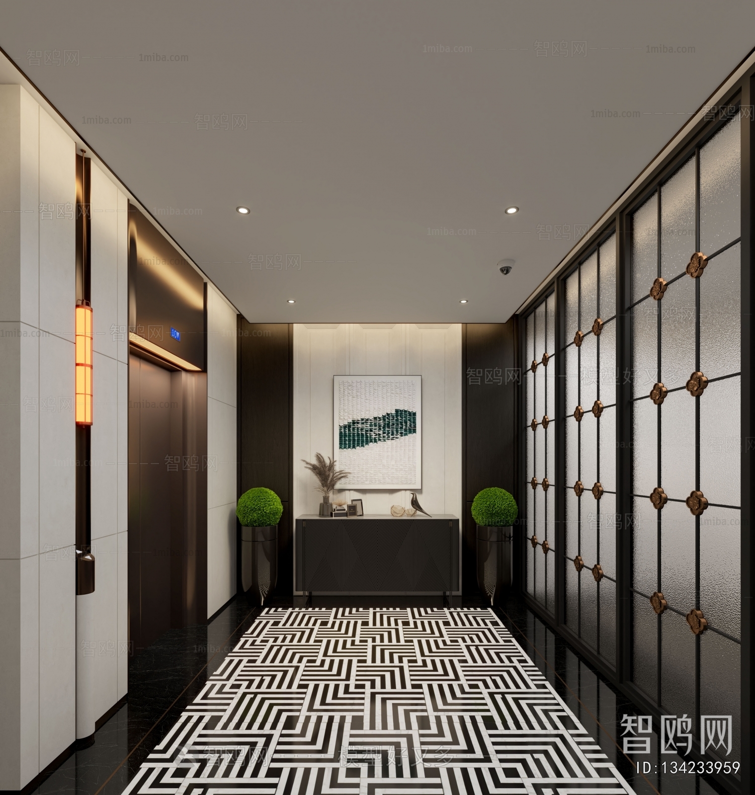 Modern Elevator Hall