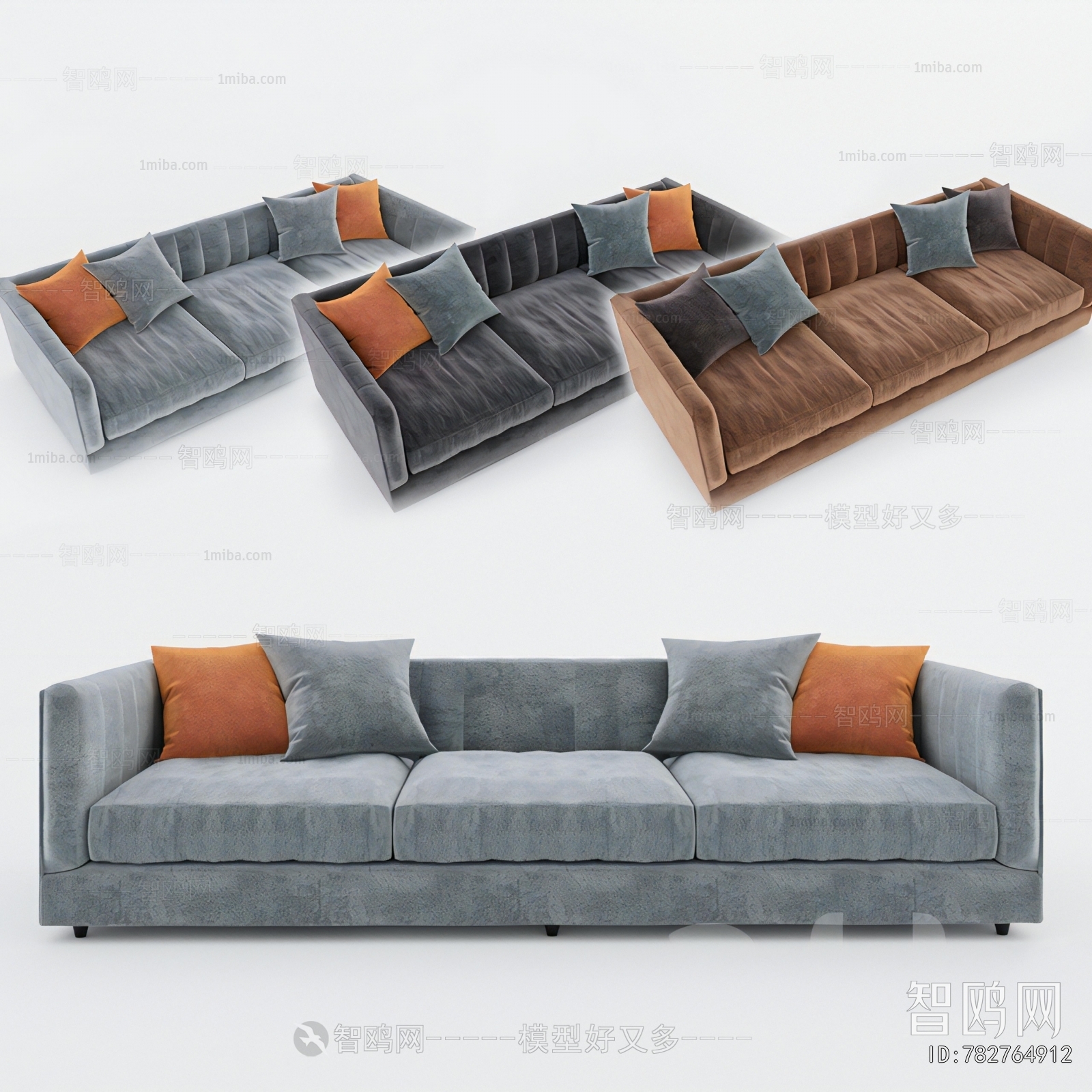 Modern Three-seat Sofa