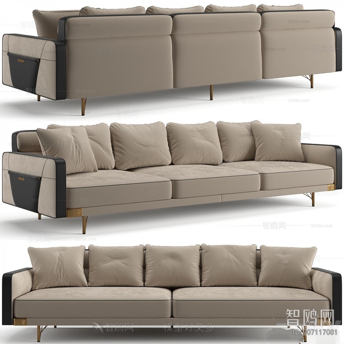 Modern Three-seat Sofa