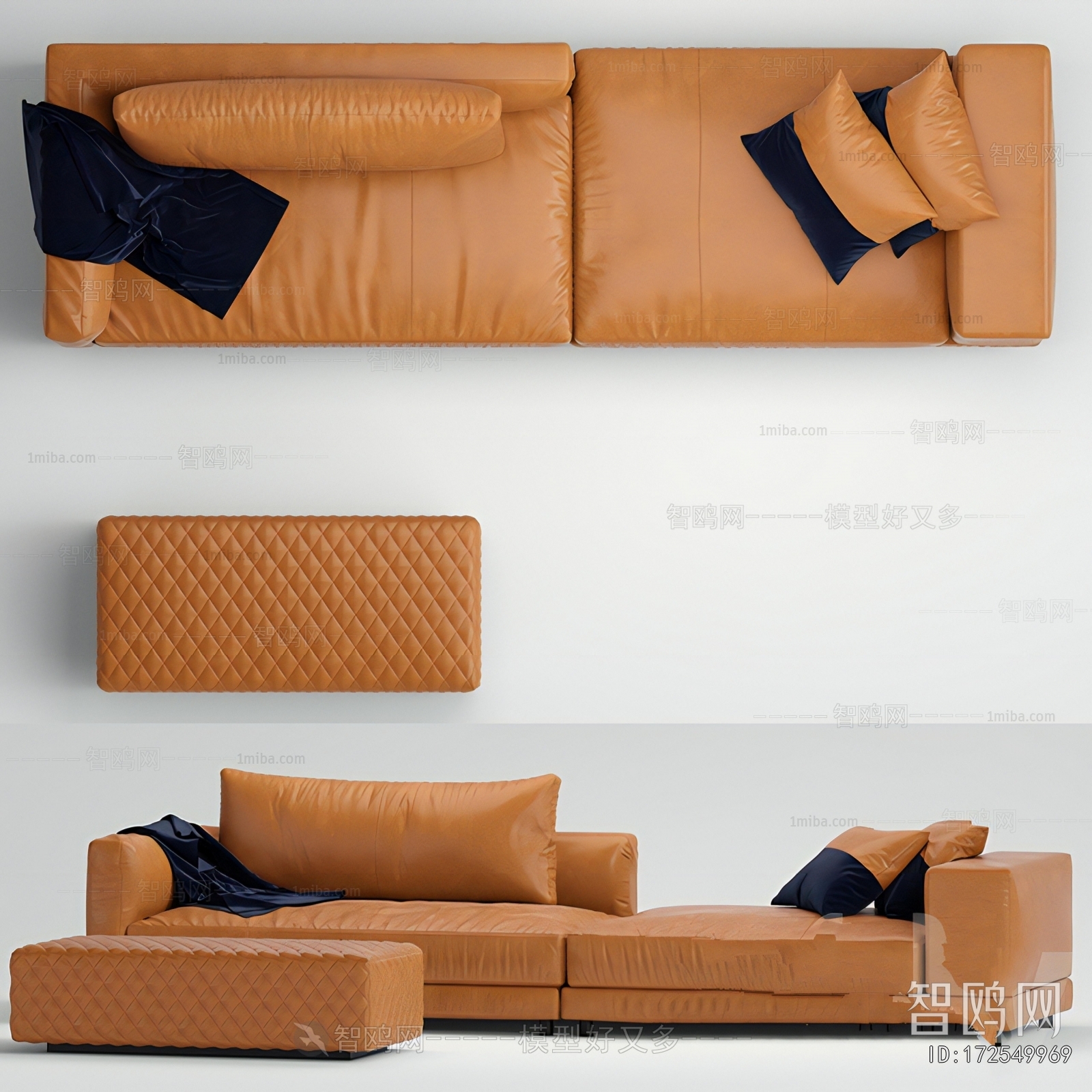 Modern Multi Person Sofa