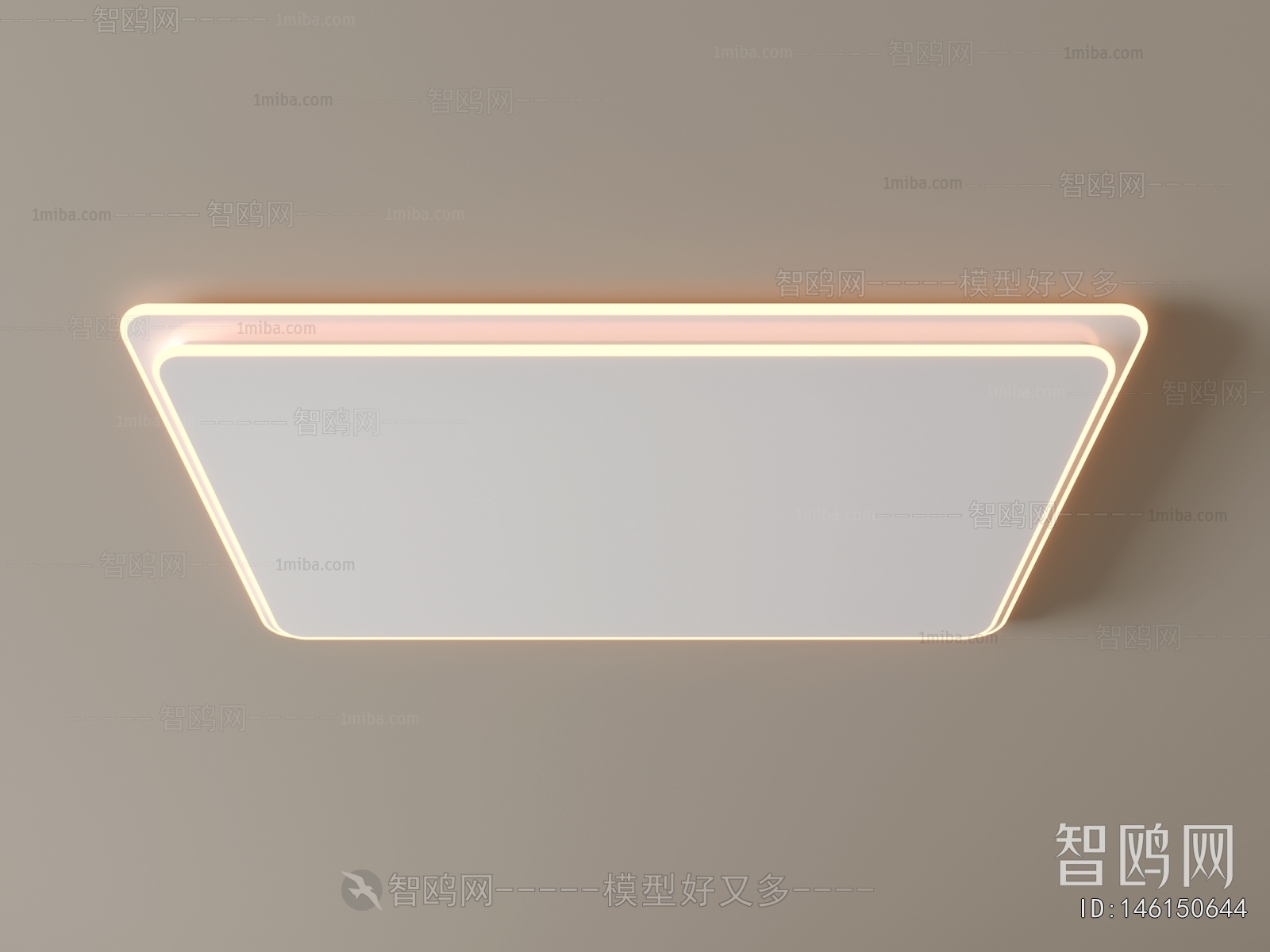 现代方形吸顶灯