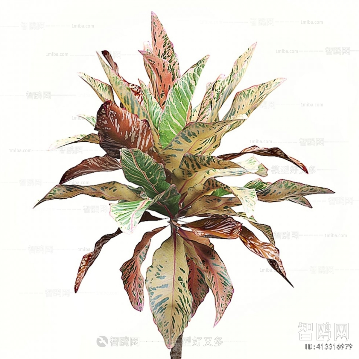 Modern Ground Green Plant Potted Plants