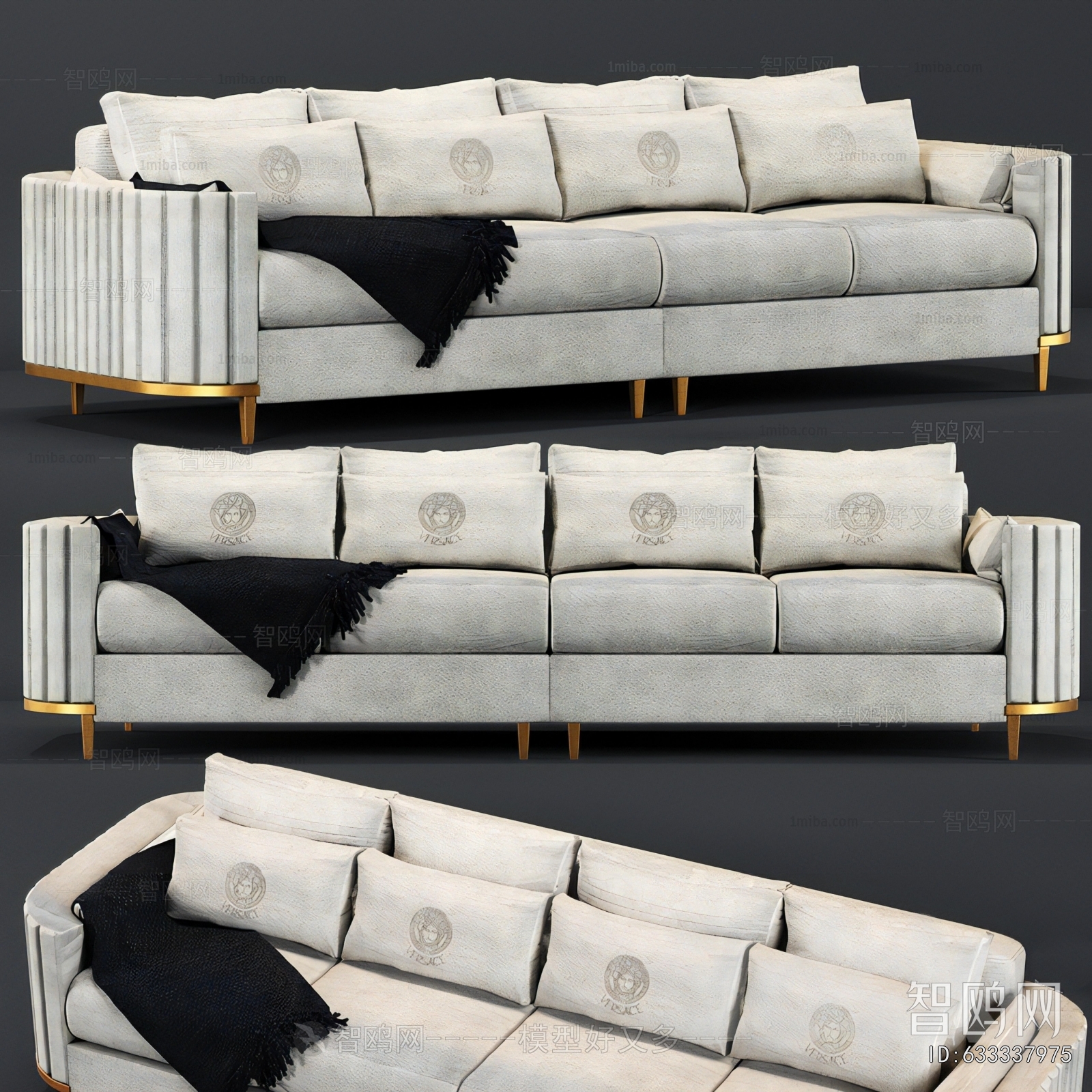 Modern Multi Person Sofa