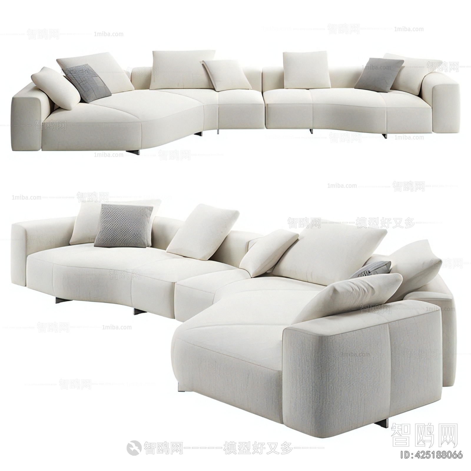 Modern Curved Sofa