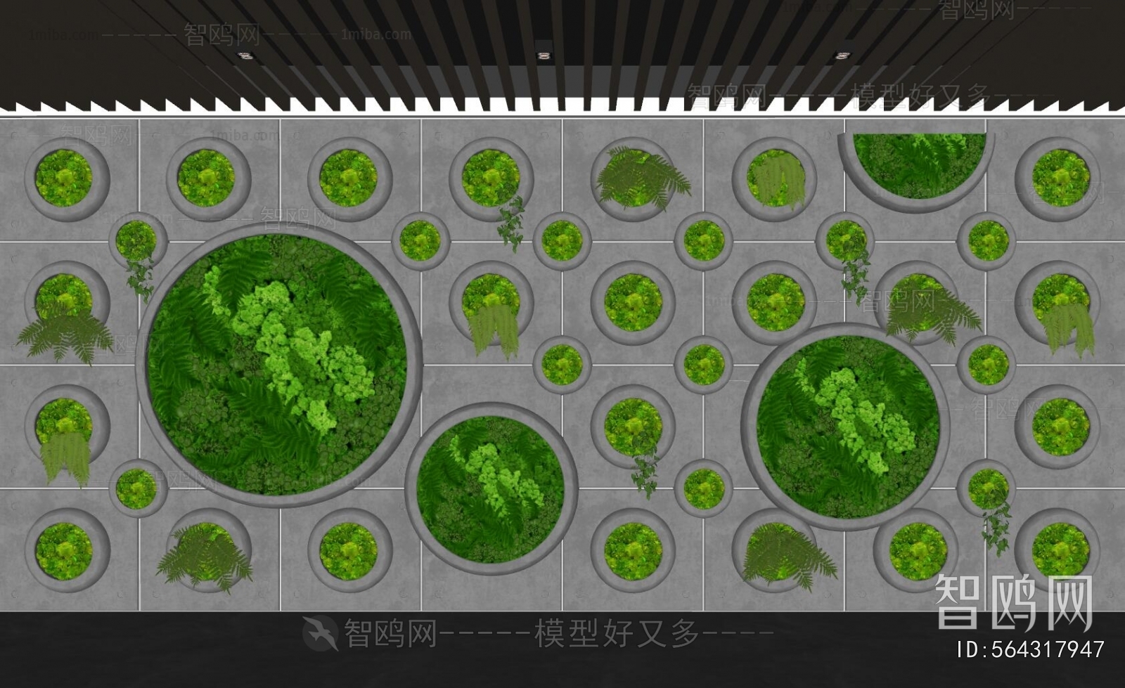 现代植物墙植物造景