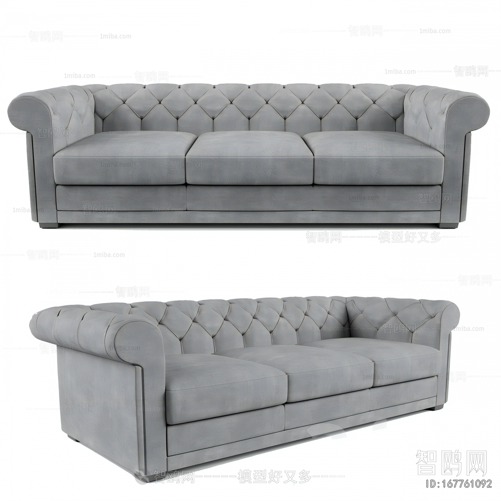 European Style Three-seat Sofa