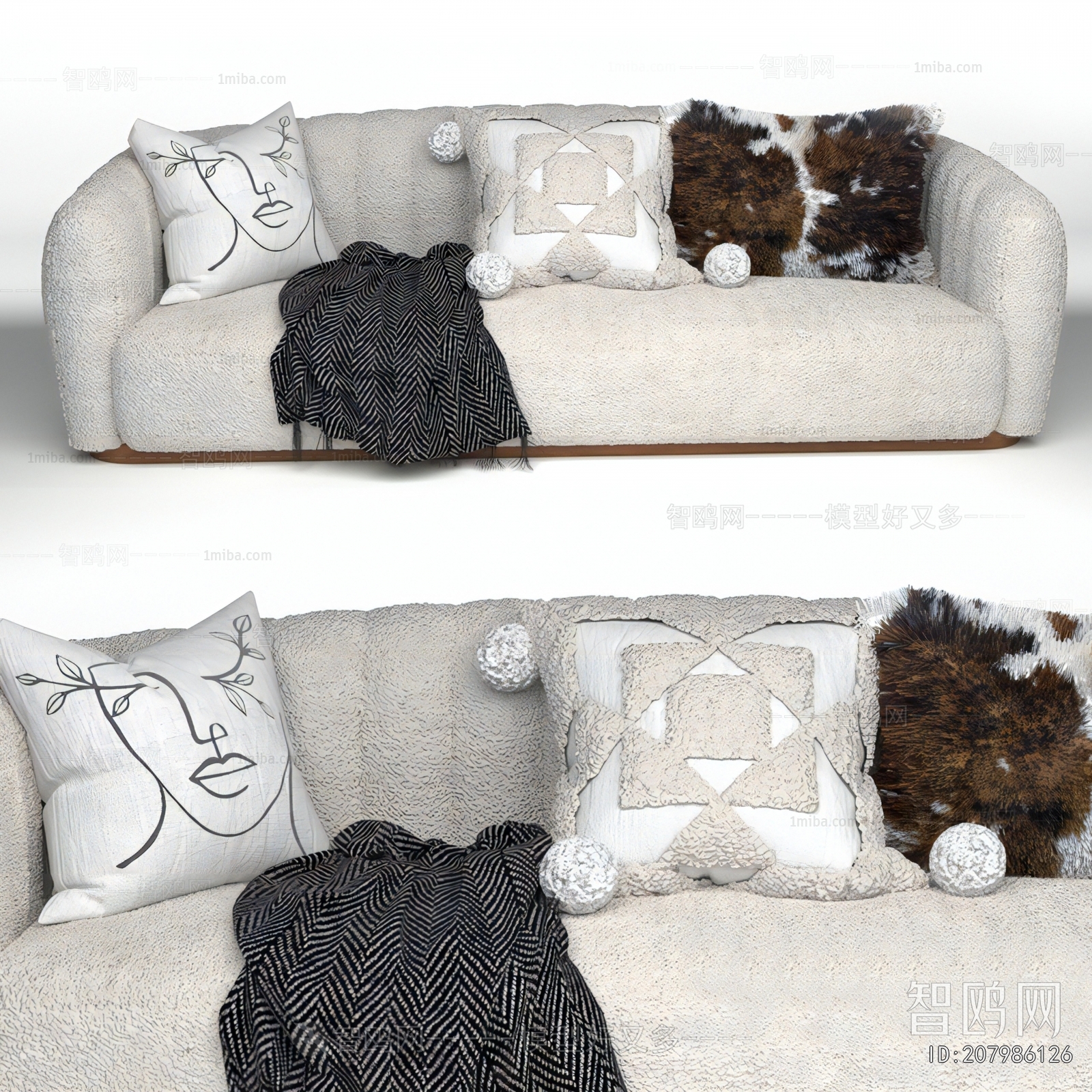 Modern Three-seat Sofa