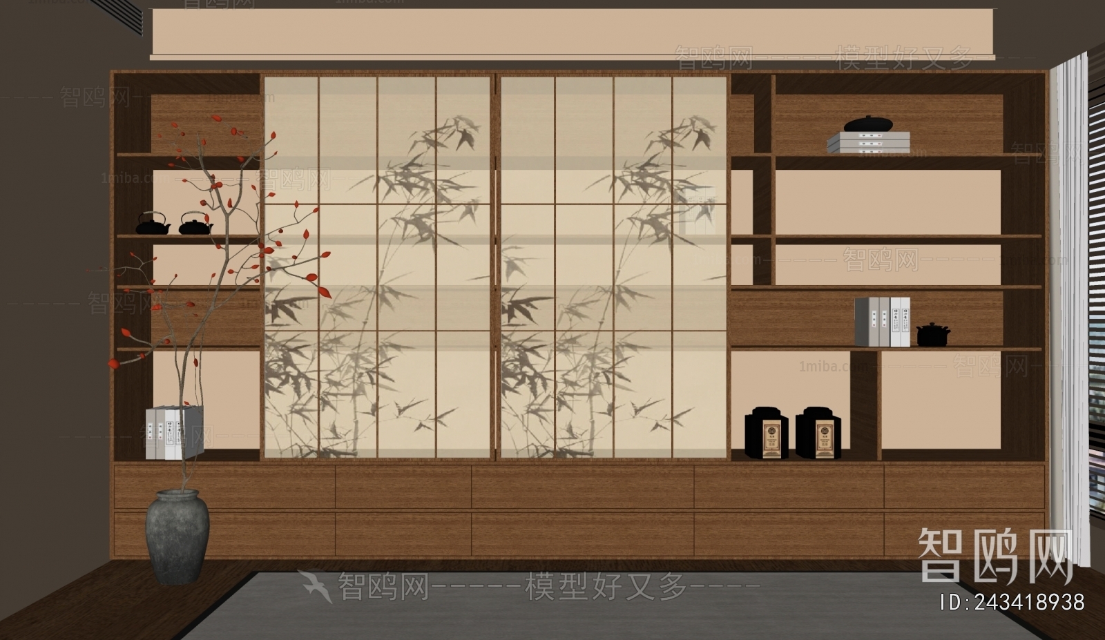 New Chinese Style Bookcase