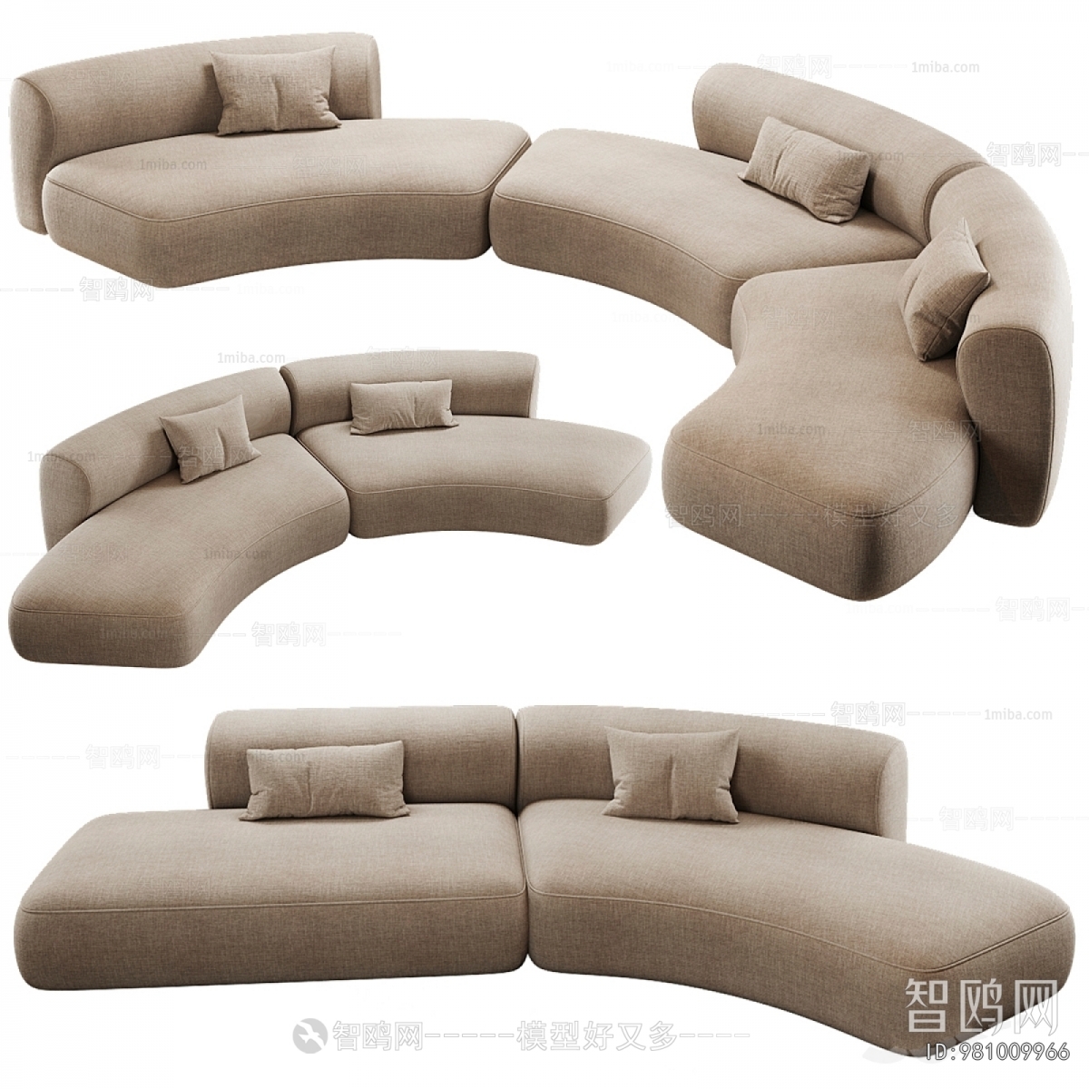 Modern Curved Sofa