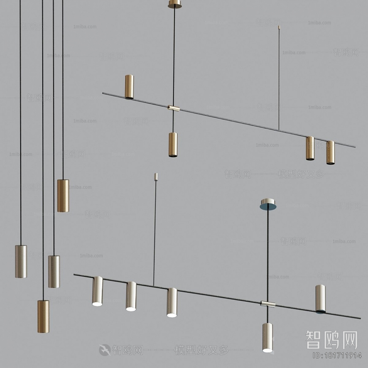 Modern Long Chandelier