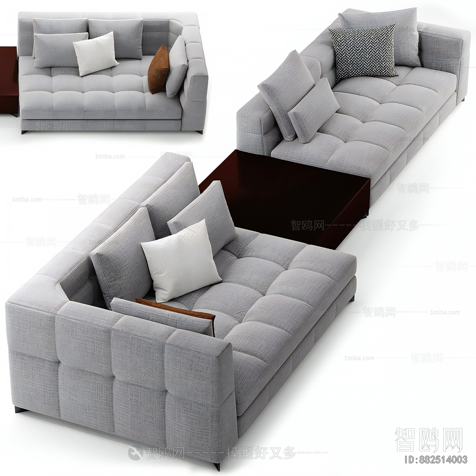 Modern Multi Person Sofa