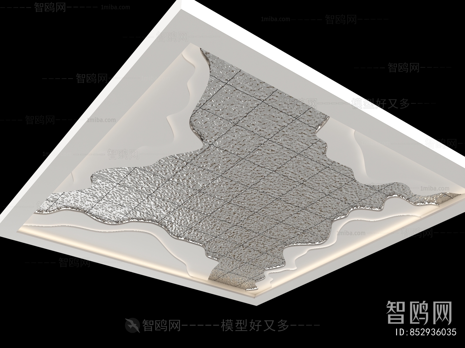 现代异形波浪金属板吊顶