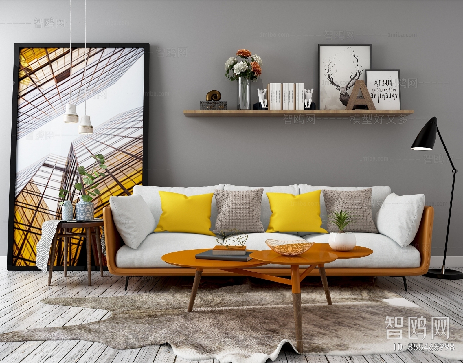 Modern Three-seat Sofa