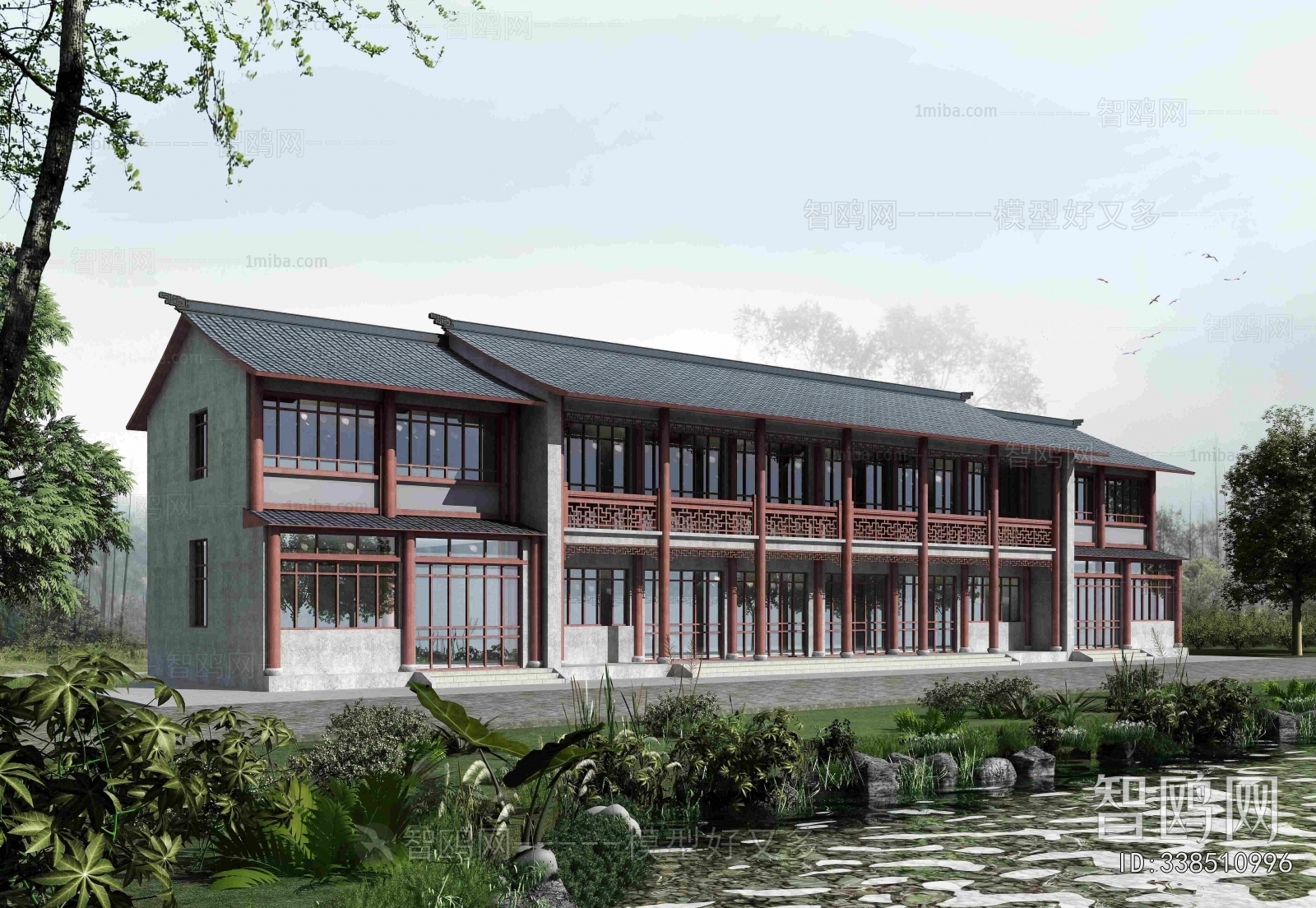 Chinese Style Appearance Of Commercial Building