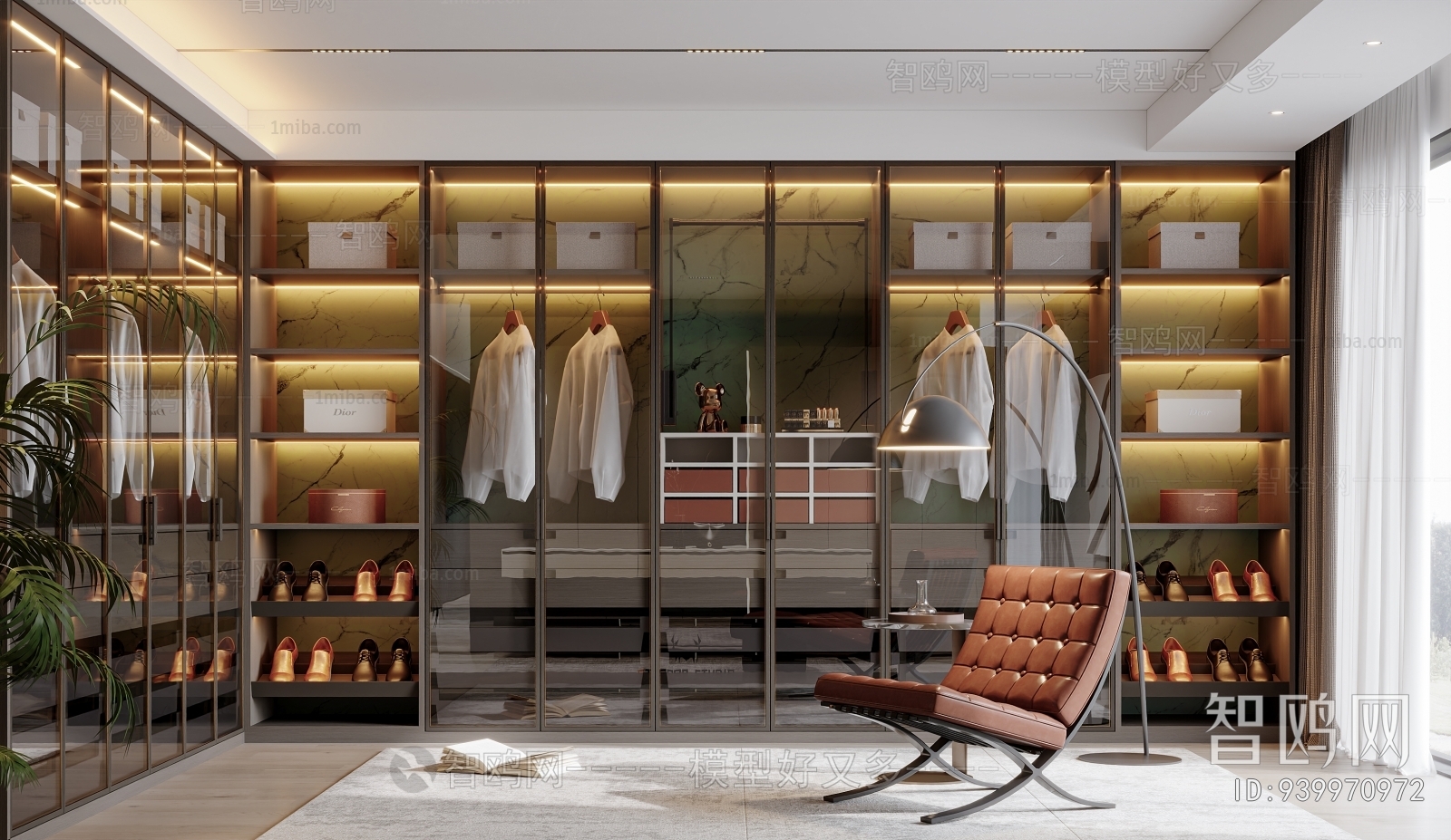 Modern Clothes Storage Area