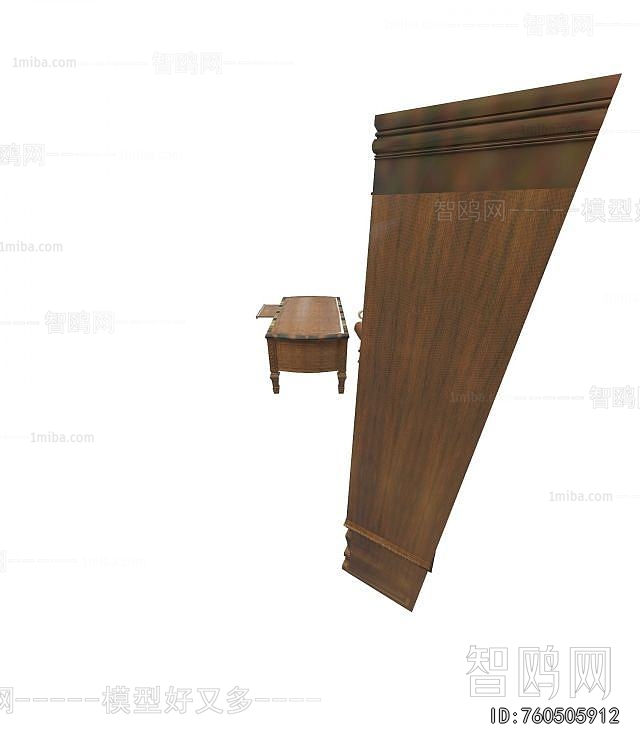 European Style Office Desk And Chair