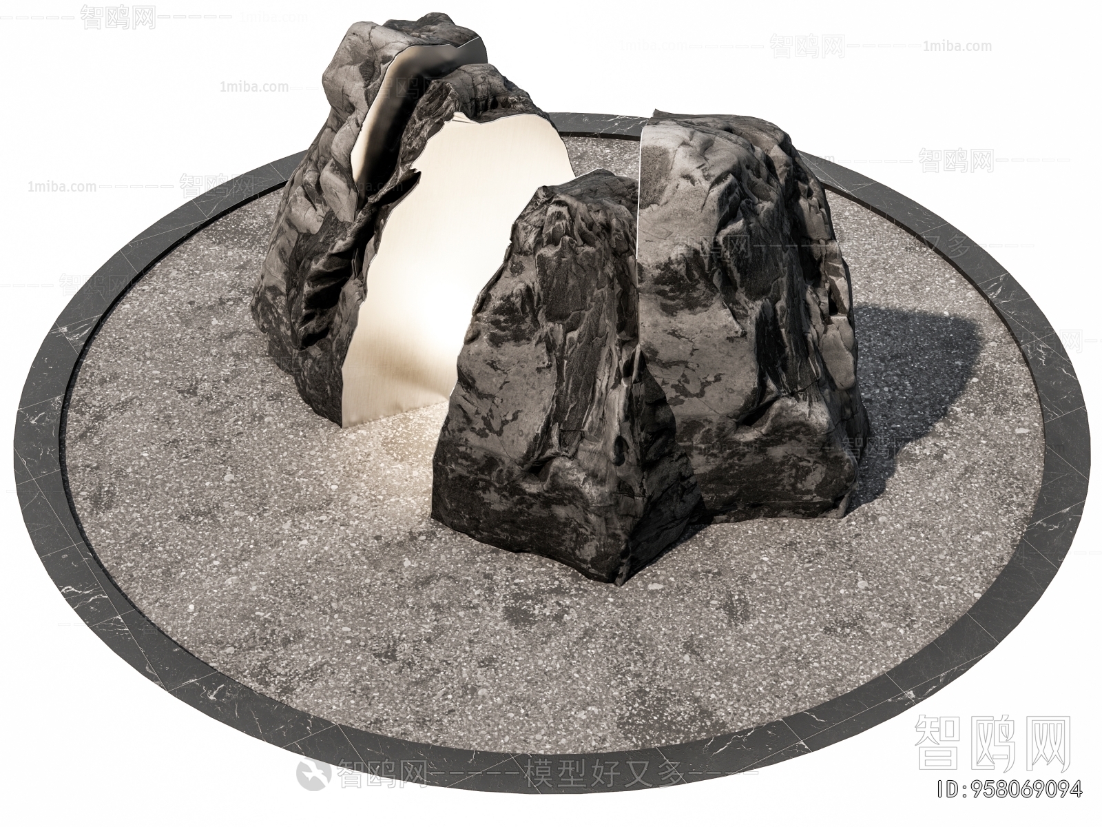 Modern Rockery Waterscape