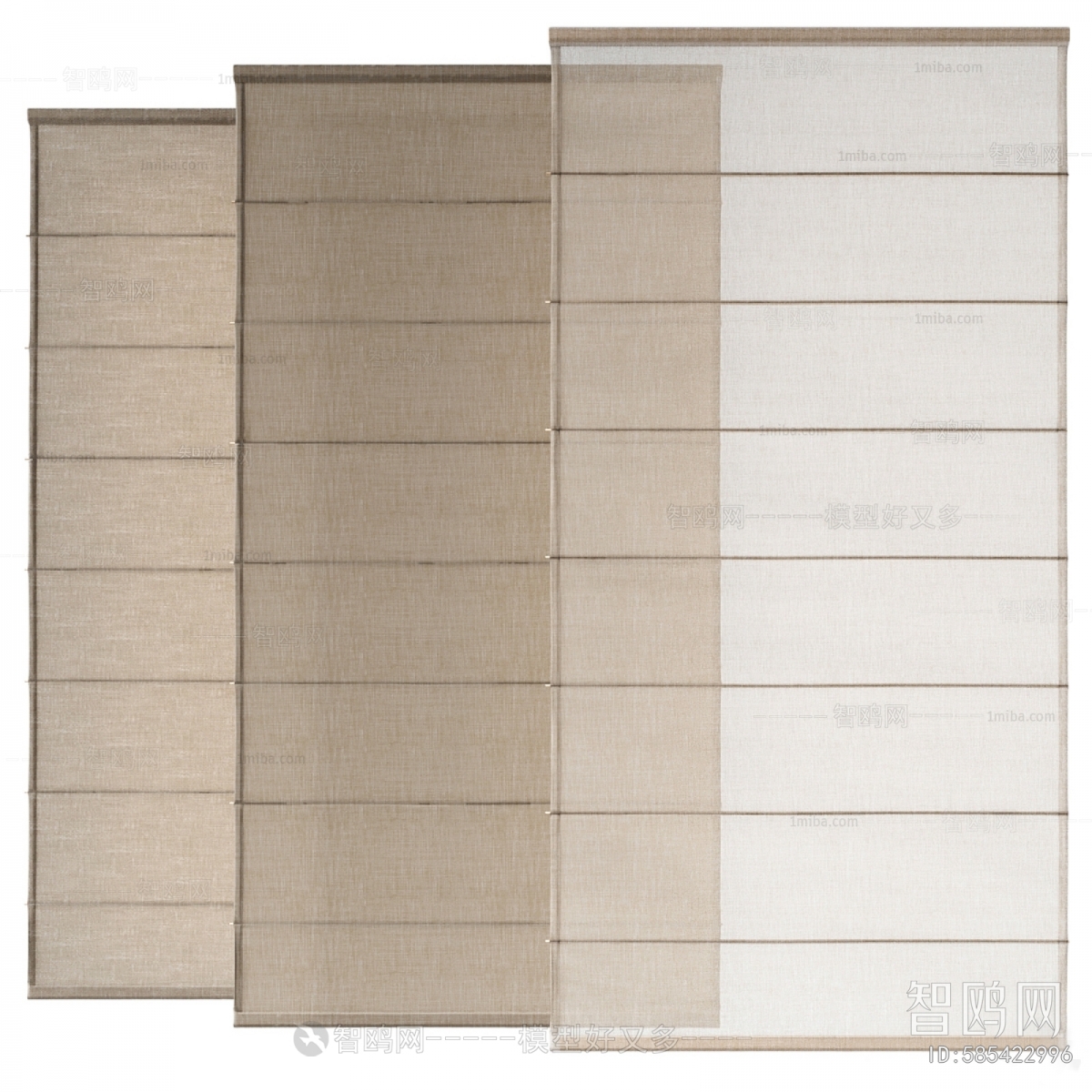 New Chinese Style Roman Curtain