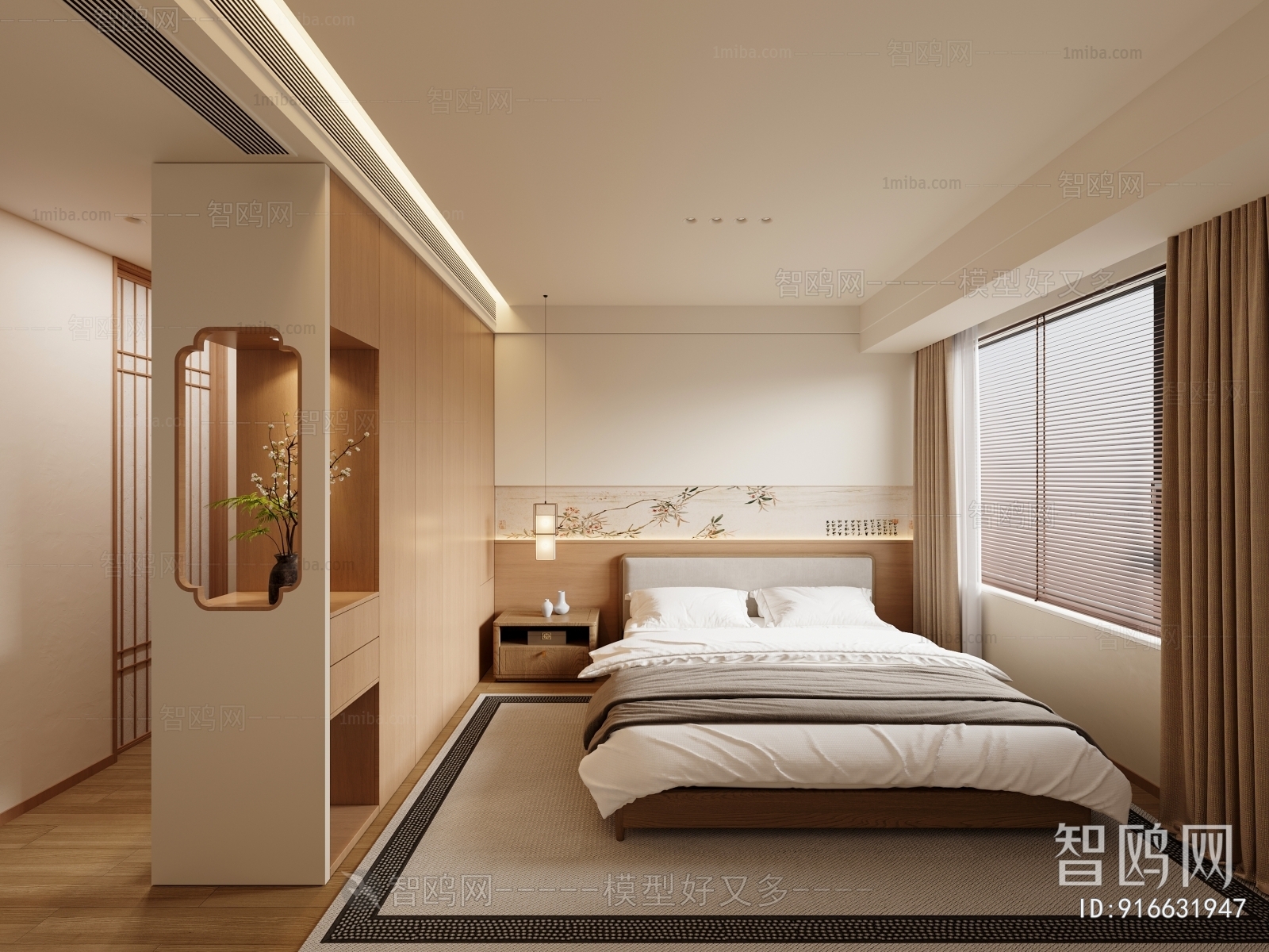 New Chinese Style Bedroom