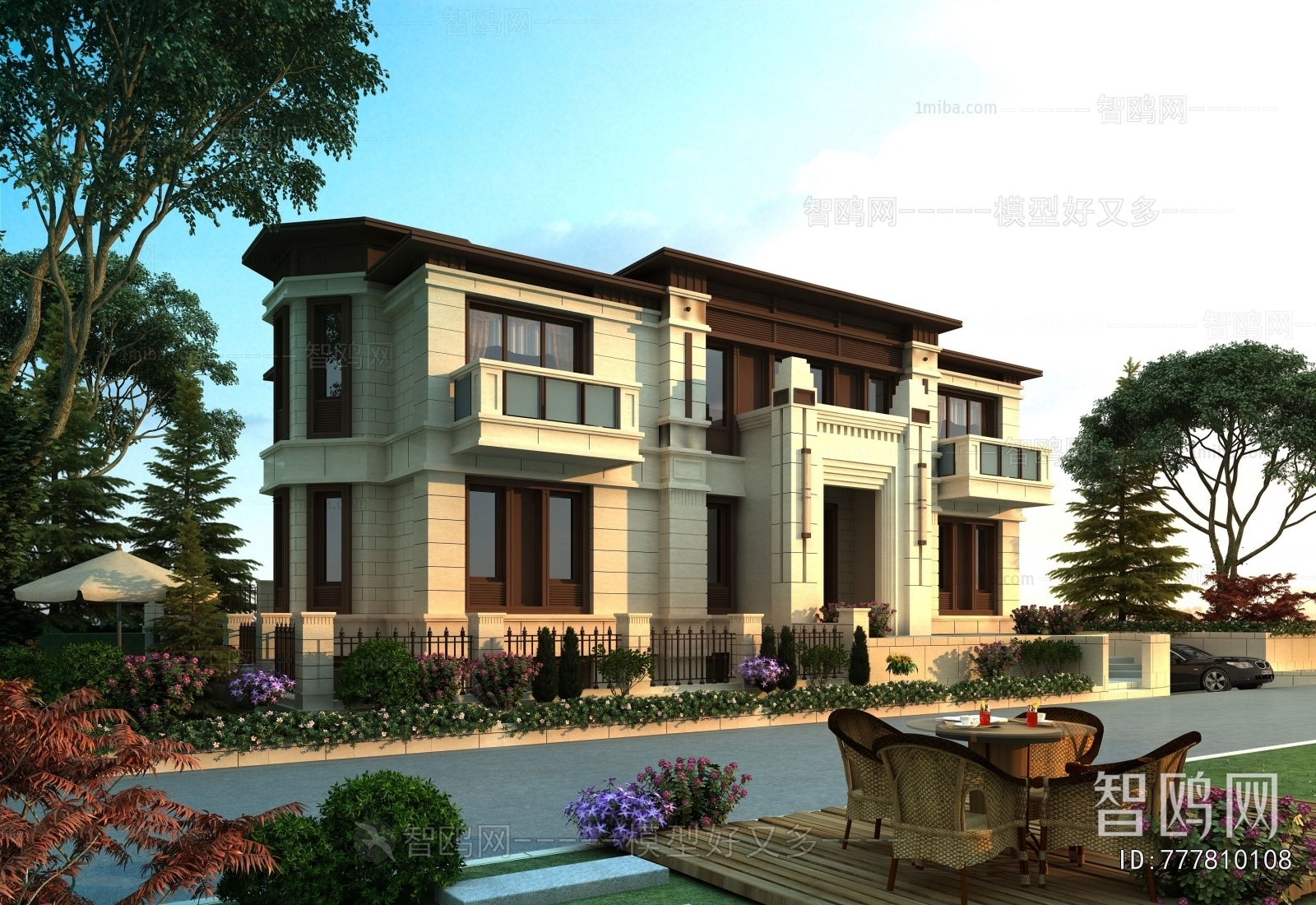 Simple European Style Detached Villa