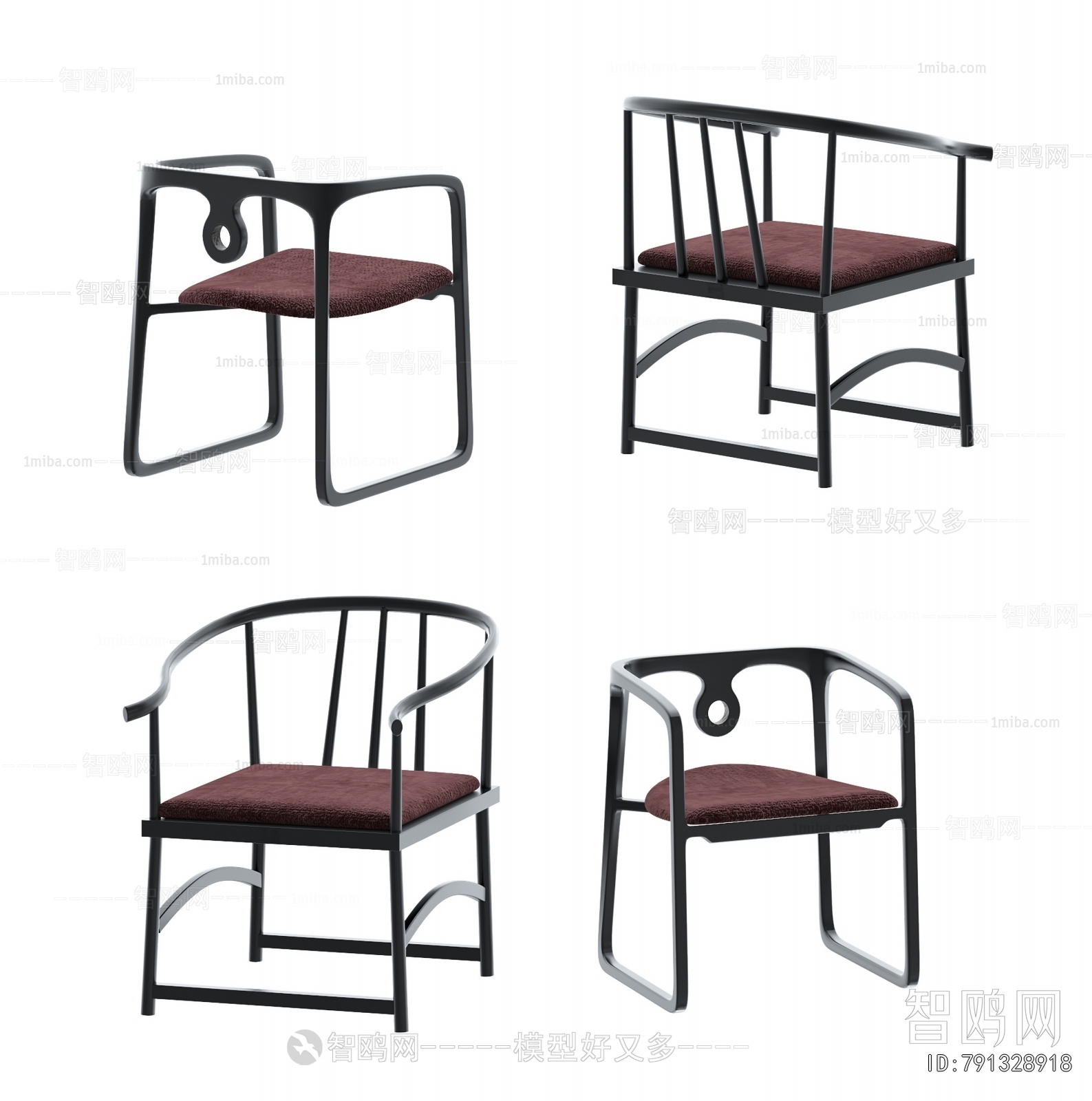 New Chinese Style Lounge Chair