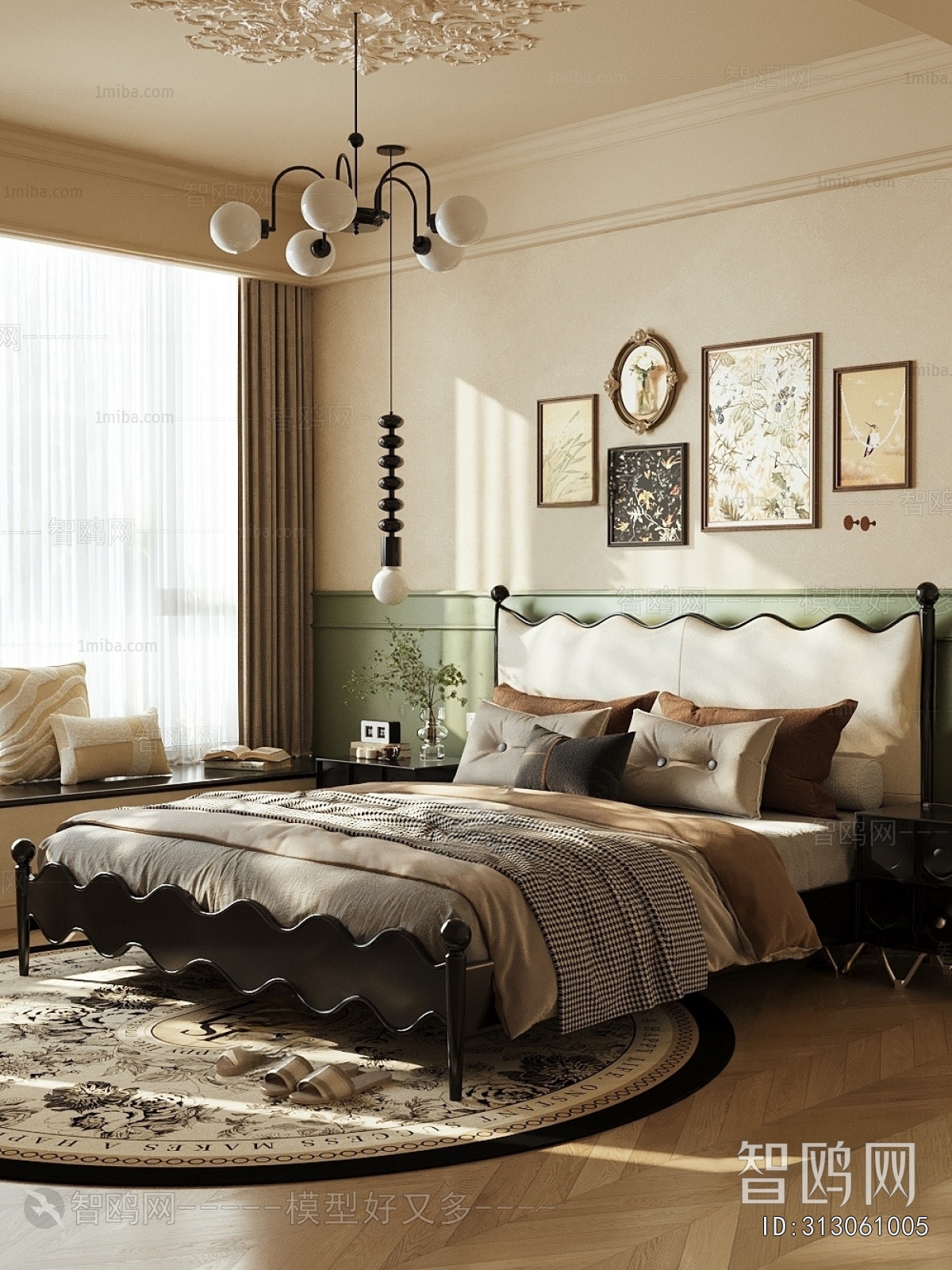 French Style Double Bed