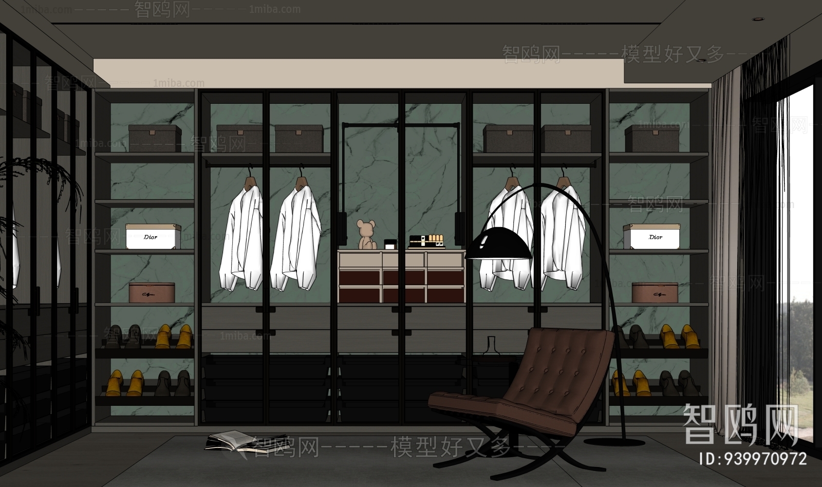 Modern Clothes Storage Area