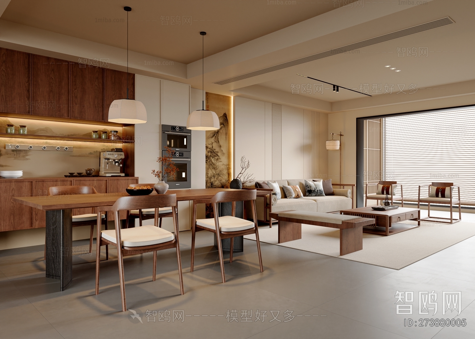 New Chinese Style Dining Room