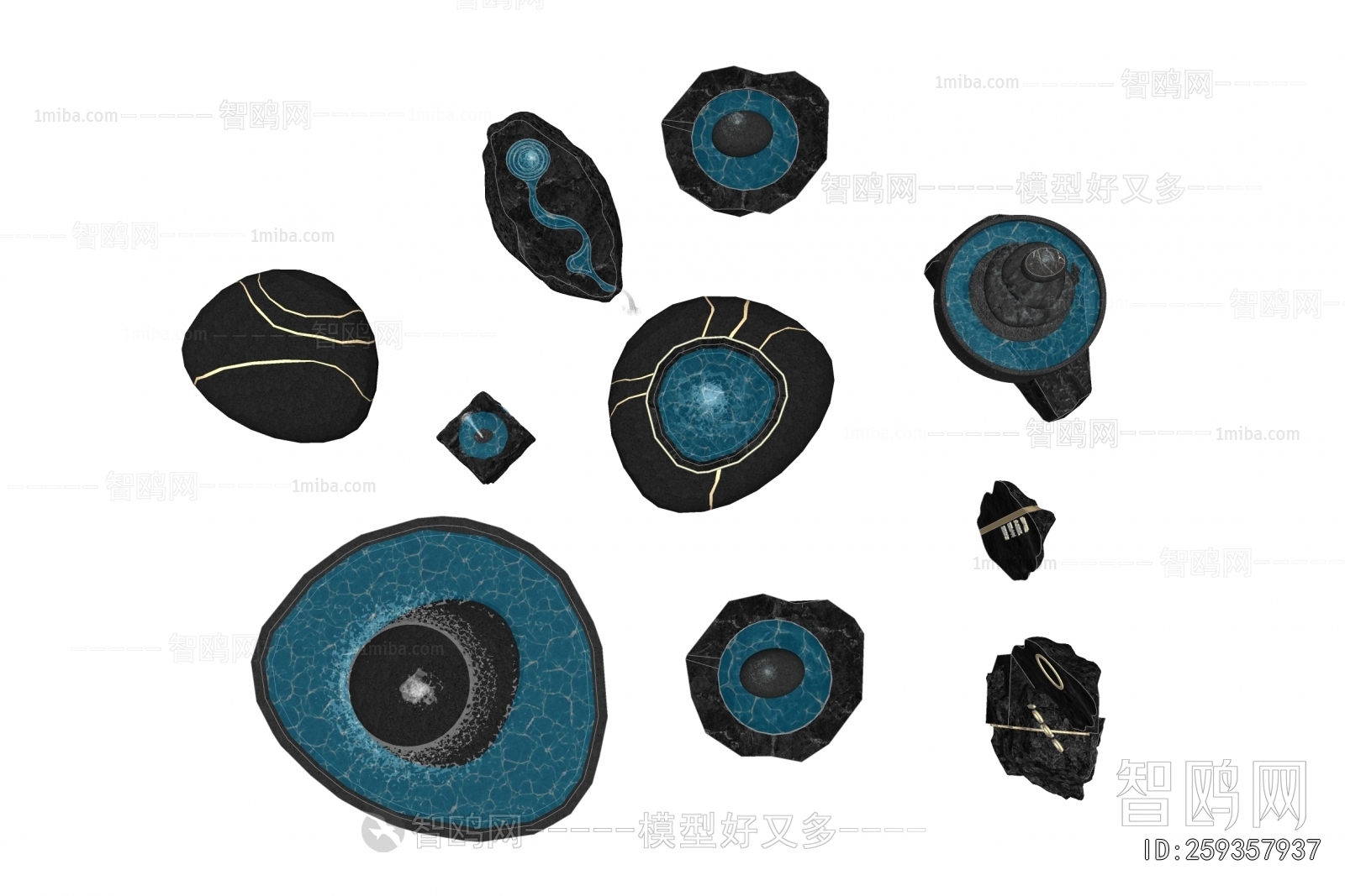 New Chinese Style Rockery Waterscape