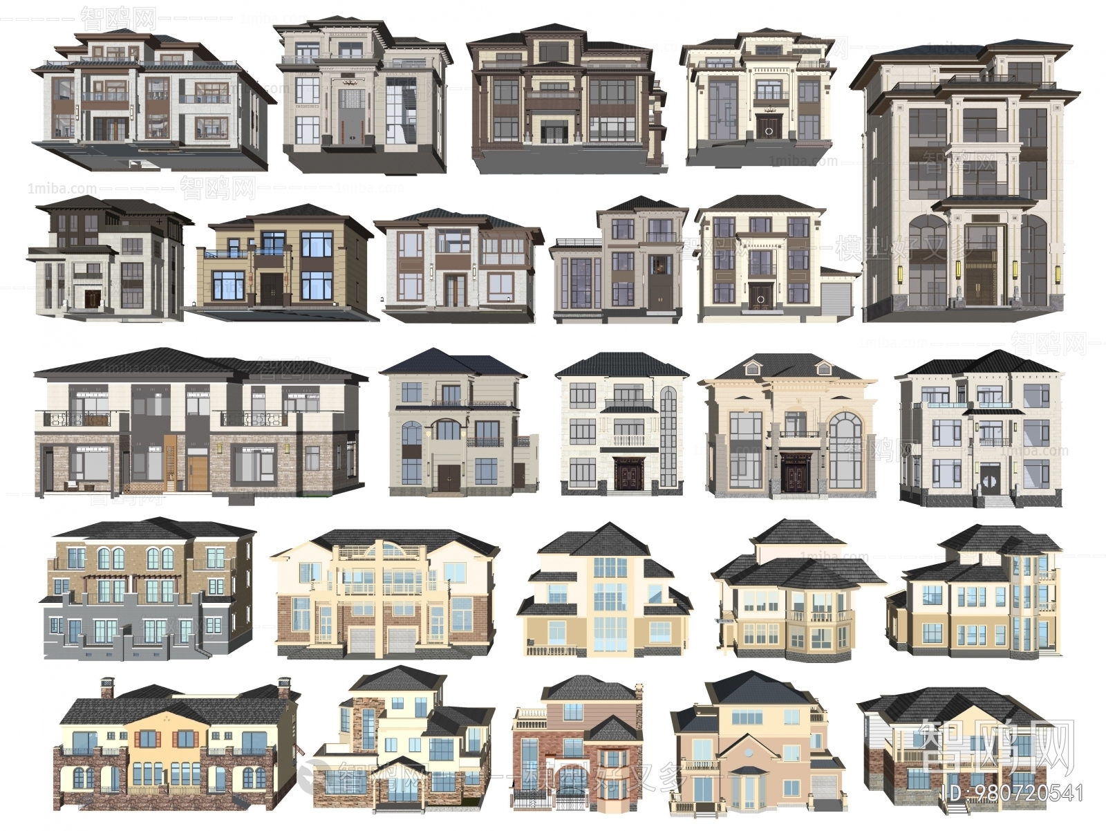 New Chinese Style Villa Appearance