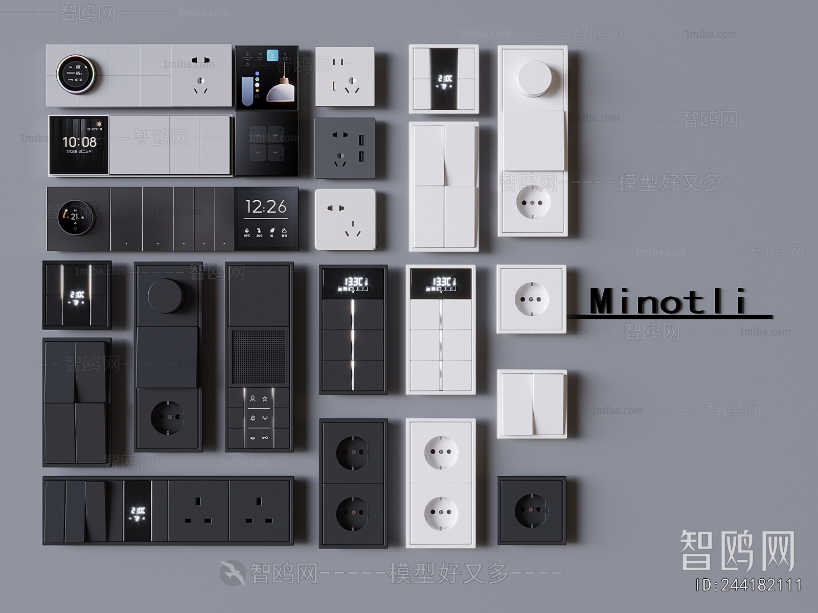 Modern Switch Socket Panel