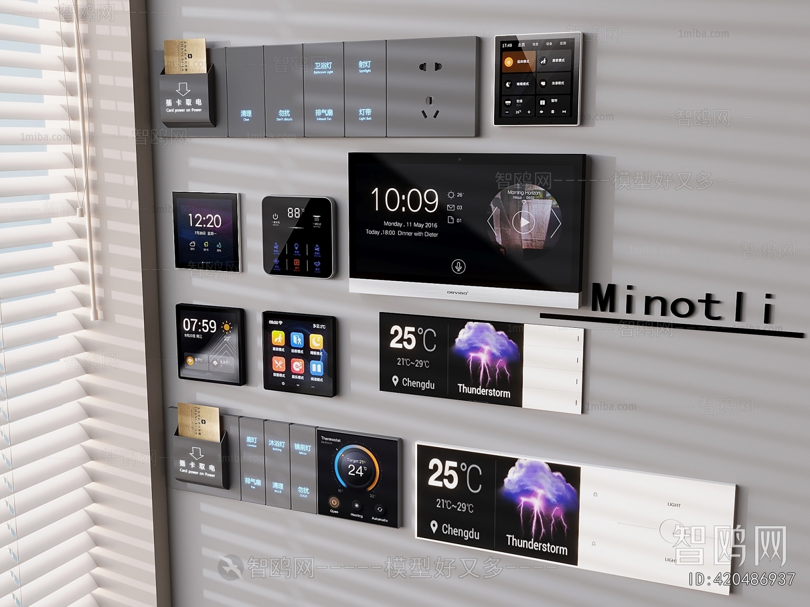 Modern Switch Socket Panel