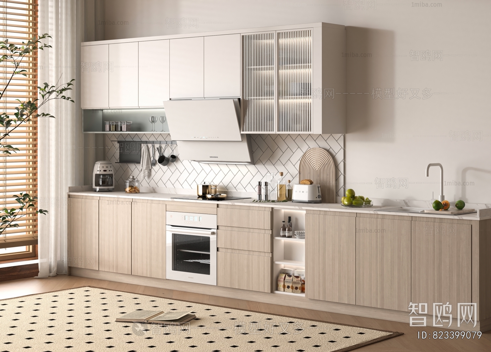 Nordic Style Kitchen Electric Gas Range